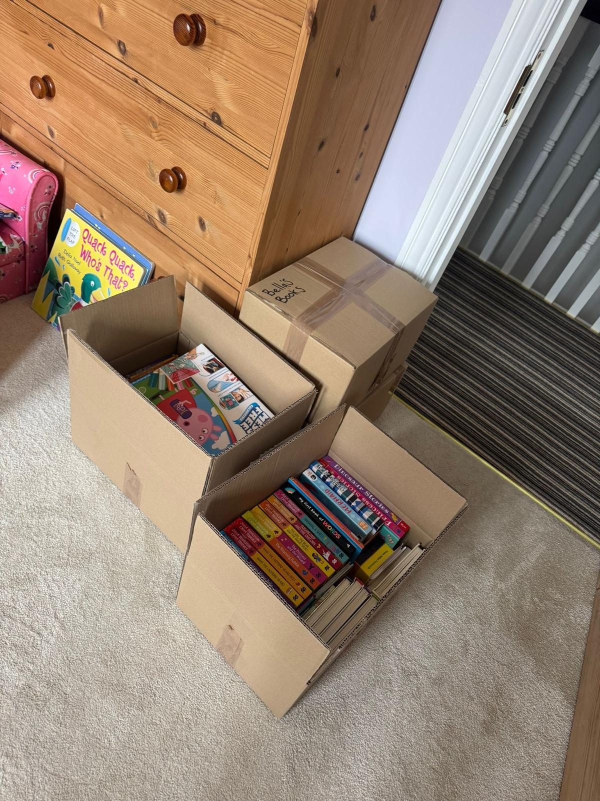 Packed with care, right down to the bookshelf